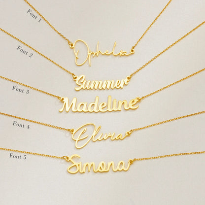 Personalised name necklace